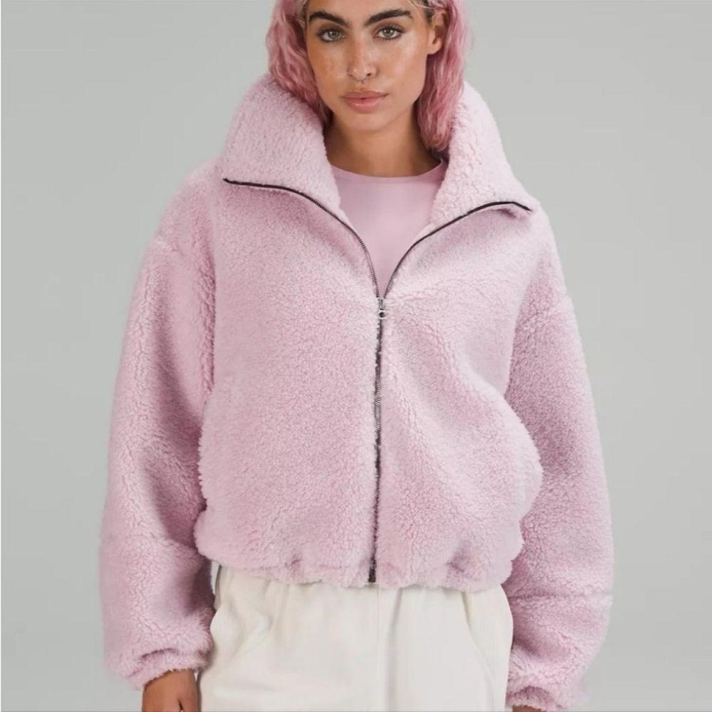 Lululemon Pink Sherpa Jacket